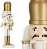 Louskáček - Voják s bubínkem 30,5cm zlatý, vánoční dekorace Náhled obrázku produktu 1