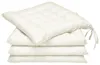 Beautissu Lot de 4 coussins de chaise 40x40 avec rubans Lea Voir les images du produit 3