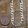 Silberkette Panzerkette Länge 60cm - Breite 4,5mm - 925 Produktbild-Vorschau 7
