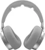 A pair of gray over-ear headphones is shown from a top-down perspective against a white background. Produktbild-Vorschau
