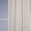 Thermo Vorhang mit Schlaufenband Kälte- und Hitzeschutz einfarbig woll weiß  135x245cm
