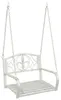 vidaXL Schaukelbank Stahl 71,5 x 59 x 55 cm Antik Weiß Produktbild-Vorschau 1