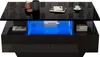 Table basse moderne haute brillance Sweiko avec éclairage Voir les images du produit 9