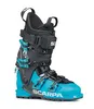 Skischuh "4-Quattro XT" von Scarpa in Schwarz und Türkis mit mehreren Schnallen. Náhled obrázku produktu