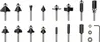 PRO Fräser-Set, gemischt, Schaft 6 mm, 15-tlg Produktbild-Vorschau 11
