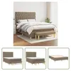 The Living Store Boxspringbett mit Matratze Taupe 140x190 Produktbild-Vorschau 8