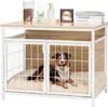 Navaris Möbel Hundebox mit Matte - Hundekäfig - Hundebox Produktbild-Vorschau 7