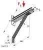 MEFA Strebe 45°, für Konsole 35+45, 310mm, Stahl S235, Produktbild-Vorschau 2