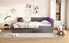 Dagbed 140 x 200 cm met 2 lades, LED-verlichting, USB- en Productafbeelding-voorbeeld 20