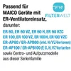 10x Filterwelt® Filter passt für MAICO Lüfter ZF 60/100 Produktbild-Vorschau 3