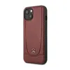 A red leather iPhone case with a Mercedes-Benz logo. Anteprima dell’immagine prodotto