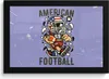 MuchoWow® MuchoWow® Gerahmtes Poster Fußball - Amerika - Produktbild-Vorschau 1