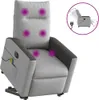 vidaXL Massagesessel mit Aufstehhilfe Elektrisch Wolkengrau Produktbild-Vorschau 8