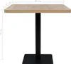 vidaXL Tavolo da bistrot quadrato in MDF e acciaio 80x80x75 Anteprima dell’immagine prodotto 6