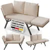 JUSKYS® Gartenbank Calvia - Creme/Sand Liegefunktion, Produktbild-Vorschau 1