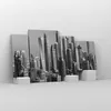 Bild auf Leinwand - Leinwandbild - 4 Teile - Wolkenkratzer Produktbild-Vorschau 4