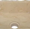 vidaXL Umývadlo krémové 30x30x13 cm mramor Náhľad obrázku produktu 6