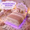 INONEFT Enkele bed, 140x190 cm, LED kinderbed, Productafbeelding-voorbeeld 8