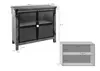 MASSIVMOEBEL24 Sideboard Mango 100x40x90 grau lackiert Produktbild-Vorschau 8