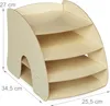 Zásobník na dokumenty se 4 přihrádkami RD42747, béžový Náhled obrázku produktu 4