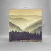 Bilder auf glas - Berge Wald Natur - 70x70cm - Glasbilder - Produktbild-Vorschau 3