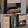 Výklopník na boty Vicco Luca Antracit/zlatý dub 59 x 137 cm Náhled obrázku produktu 4