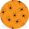 MuchoWow® Rundes Wandbild - Runde Bilder Halloween-Muster Produktbild-Vorschau 1