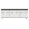 vidaXL TV-Schrank Weiß 101,5x39x43,5 cm Kaltgewalzter Stahl Produktbild-Vorschau 4