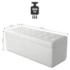 MG Design Polsterhocker Weiß 45x120 cm - Stauraum 140L, bis Produktbild-Vorschau 5