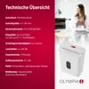 Olympia Aktenvernichter PS 54 CC Pro weiß Anteprima dell’immagine prodotto 9