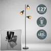 Stojaca lampa, čierno-zlatá Náhľad obrázku produktu 2