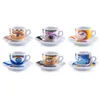 Zeller Espresso-Set, 12-tlg. "Magic Eyes", Porzellan Produktbild-Vorschau 1