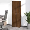 Szafka biurowa dąb brązowy 60x32x190 cm materiał Podgląd zdjęcia produktu 1