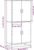vidaXL Tablica wysoka czarna 68x35x139 cm materiał Podgląd zdjęcia produktu 9