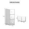 Schreibtisch Organizer mit 3 transparenten Schubladen, Produktbild-Vorschau 5