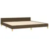 vidaXL Bettgestell ohne Matratze Dunkelbraun 200x200 cm Produktbild-Vorschau 3