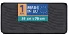 Schuhabtropfschale 78x38x2,5cm Schwarz 1er-Pack, Schuhwanne Produktbild-Vorschau 1