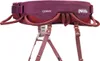 Verstellbarer Klettergurt Corax von Petzl in dunklem Rot mit mehreren Schlaufen und Schnallen Podgląd zdjęcia produktu