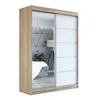 Schwebetürenschrank, 2-türig Schrank 160 cm mit Spiegel GAP Produktbild-Vorschau 2