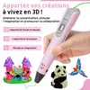 Fleau Kids 3D Pen Starter Pack Rose XXL - 150m filament - Voir les images du produit 4