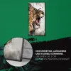 Leinwand Uhr Küche Wohnzimmer Bild 30x60 Gemälde Abstrakte Produktbild-Vorschau 5