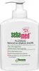 A white pump bottle of Sebamed liquid wash-emulsion is shown against a white background. Voir les images du produit