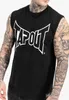 T-shirt uomo senza maniche regular fit ALEMADA Nero/Bianco Anteprima dell’immagine prodotto 3