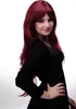 WIG ME UP Lange natürliche Damen Perücke Rot Granatrot Produktbild-Vorschau 3