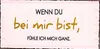 Grosses Vintage Metallschild, Modell „ WENN DU BEI MIR Produktbild-Vorschau 2