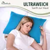 NatureMark 2er Set Jersey Kissenbezüge – Elastisch, weich, Produktbild-Vorschau 4