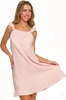 Musselin Nachthemd mit Rüschen, Damen Pyjama, Rosa MORAJ L Produktbild-Vorschau 4
