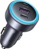 Ugreen EC307 autolader, USB + 2x USB-C, 30W (zwart) Productafbeelding-voorbeeld 1