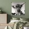 MuchoWow® Wandteppich Wandbehang Schottisches Hochlandrind Produktbild-Vorschau 4