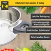 Karl Krüger SAP Topfset "Apollo" Edelstahl 5/9 teilig Produktbild-Vorschau 3